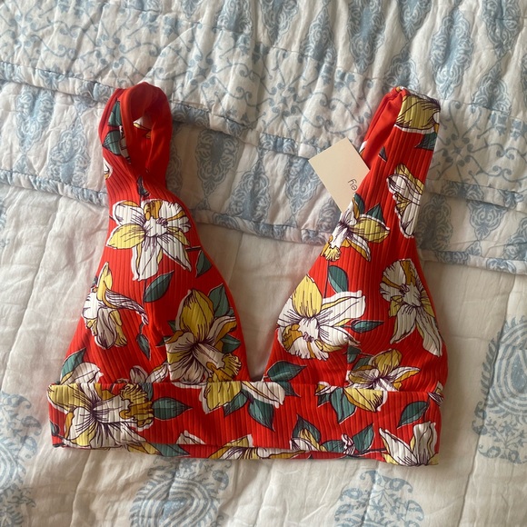Eberjey Other - Eberjey Floral Red Bikini Top
